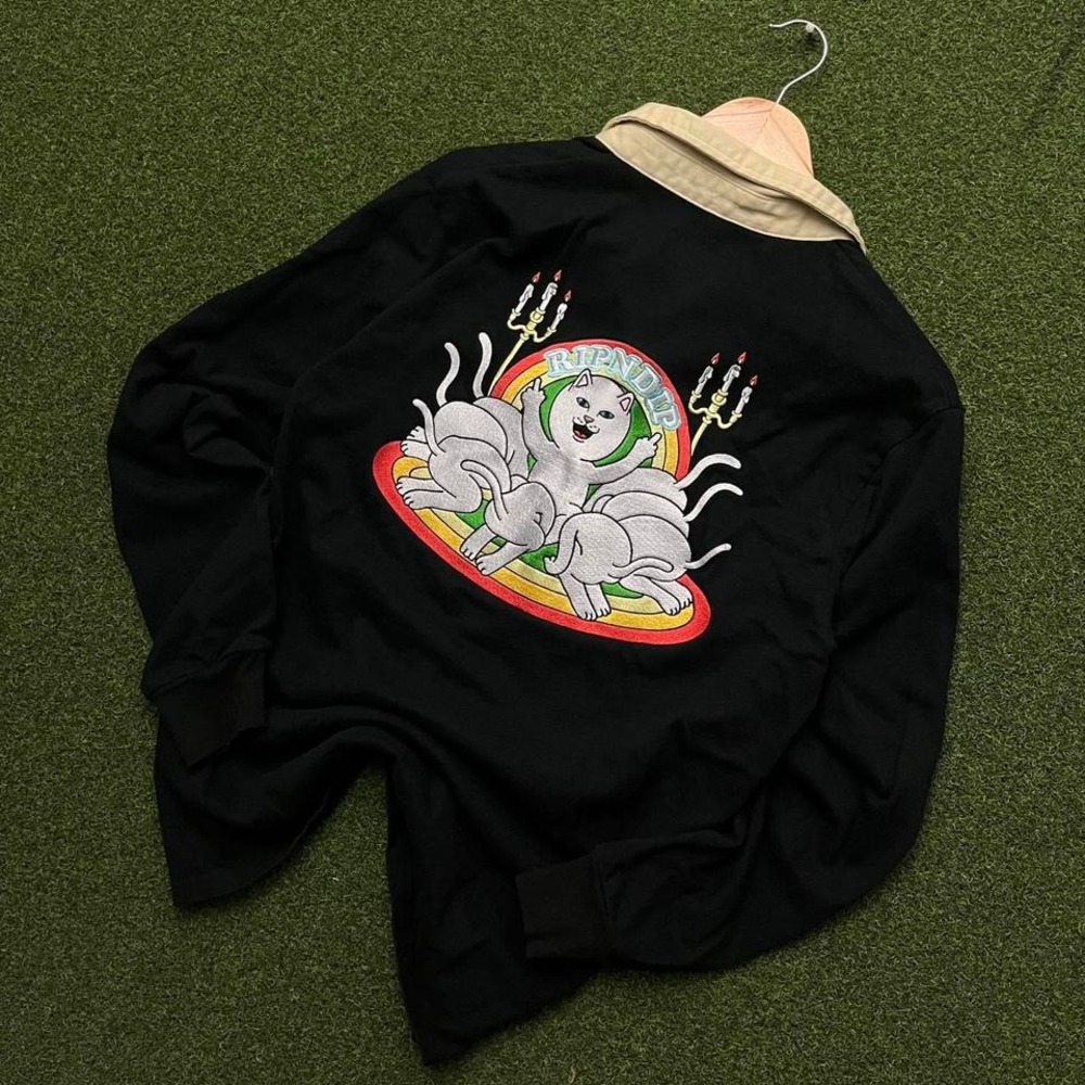 Ripndip‎ Long Sleeve Polo Rugby Shirt